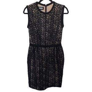Aquilano Rimondi wool blend lace midi pencil dress